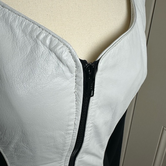 LEATHER BY WILSON Rare 1980s vintage dress size small - Picture 5 of 10